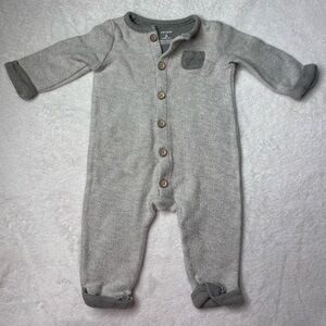 Carter's Gray Button-Up Bodysuit